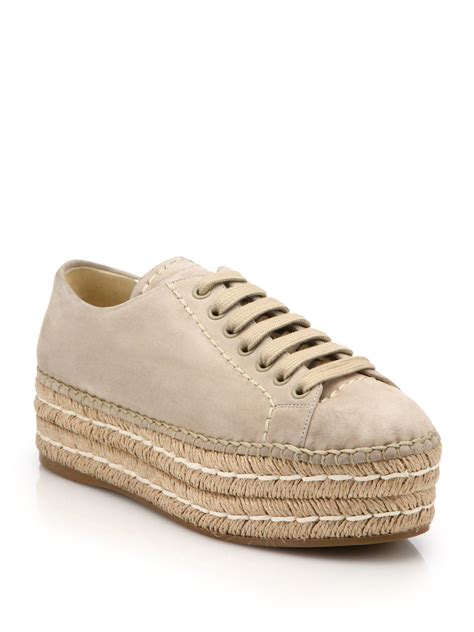 prada suede platform sneakers|buy prada sneakers online.